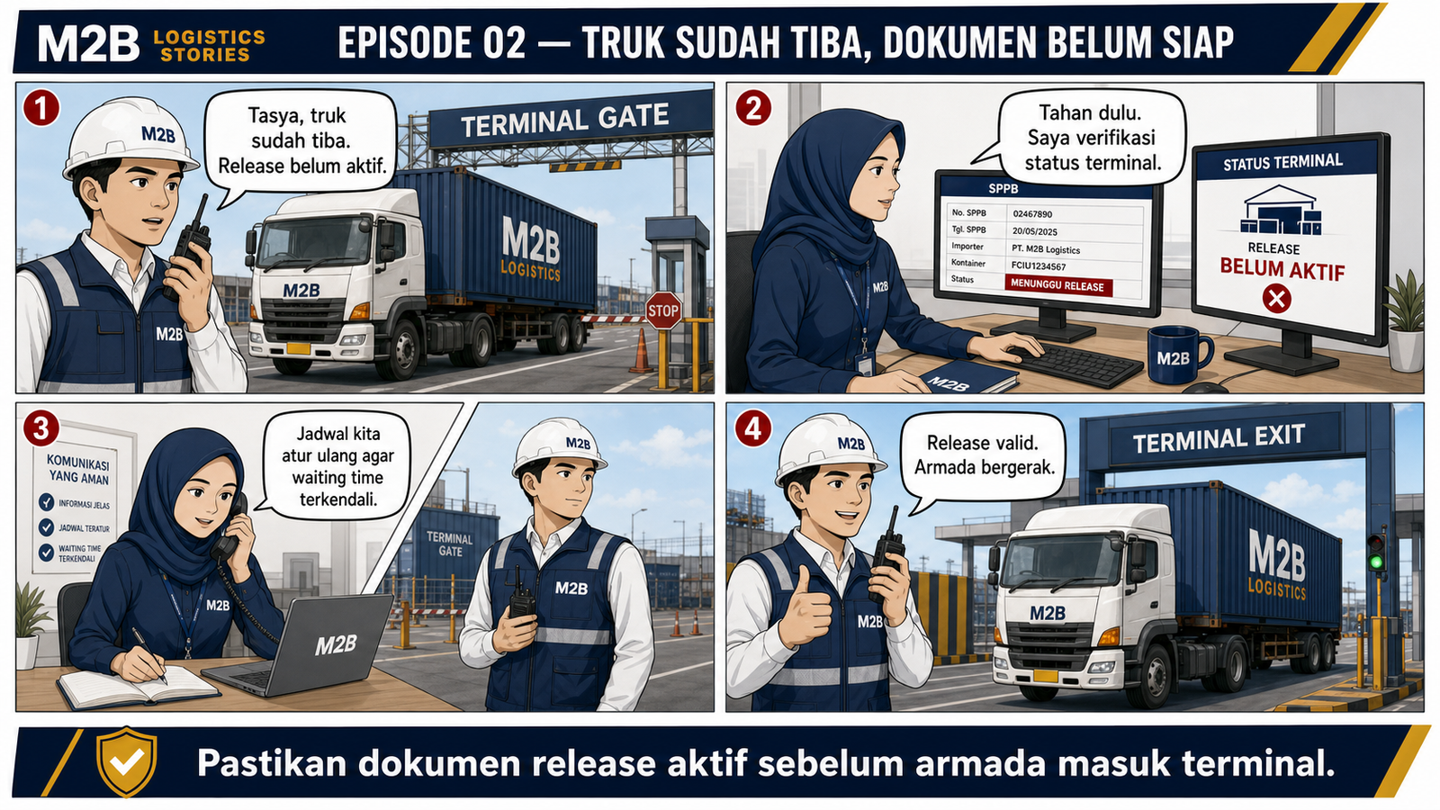 M2B Episode 02: Truk Sudah Tiba, Dokumen Belum Siap
