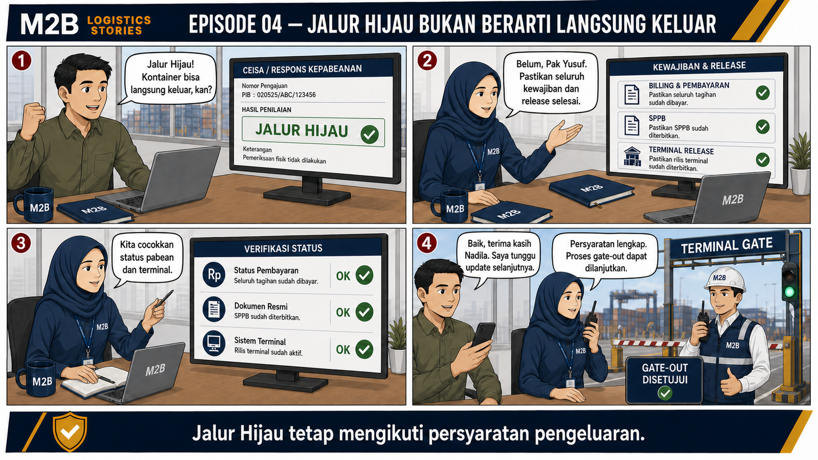 M2B Episode 04: Jalur Hijau Bukan Berarti Langsung Keluar